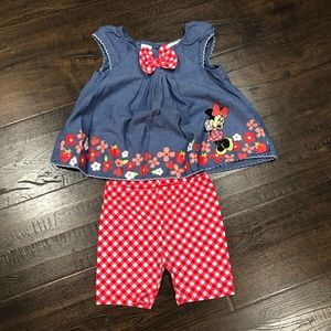 Disney Minnie Two Piece Outfit